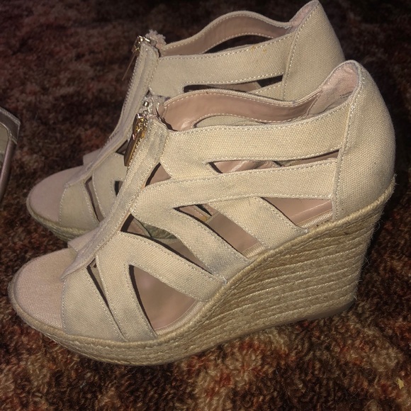 Beige Wedges - Picture 2 of 4